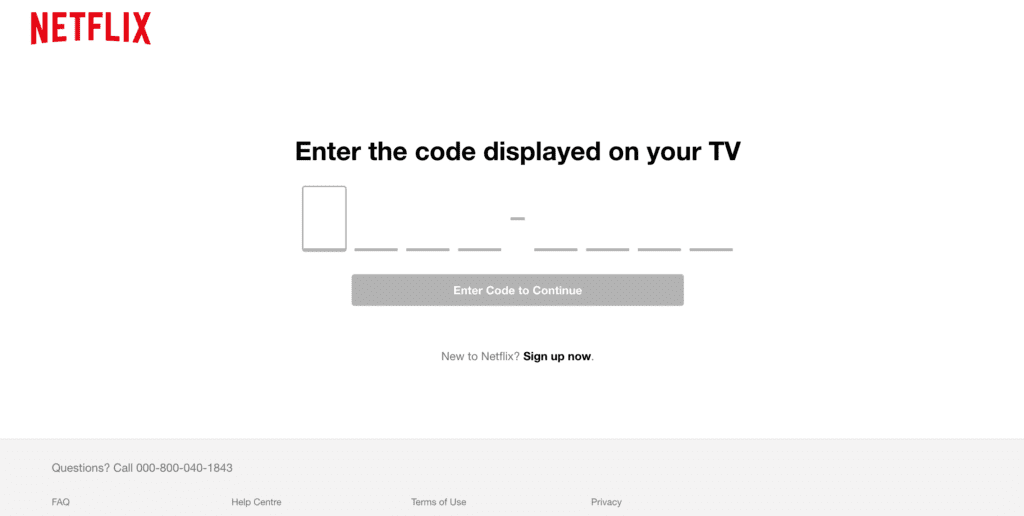 netflix.com tv 8 code