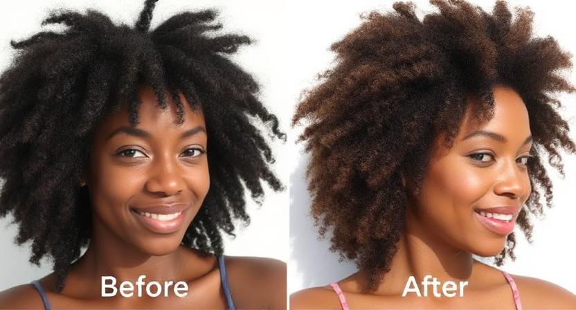 Natural sun-lightened hair comparison