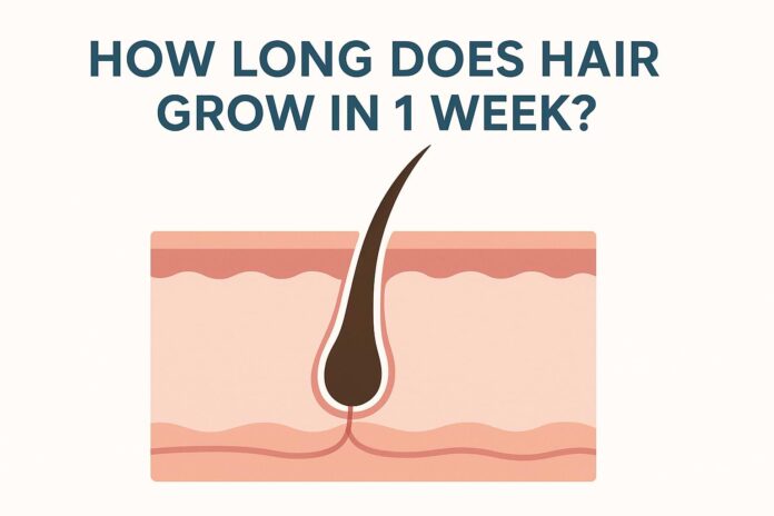 How long does hair grow in a week